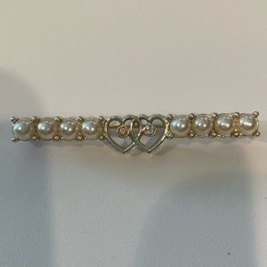 Vintage 1950 Sarah Coventry Waltz Time Faux Pearl Brooch Pin